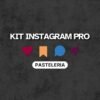 Imagen principal del Kit Canva para pastelerías. Muestra ejemplos de publicaciones de Instagram con tonos pastel y estilo gourmet.