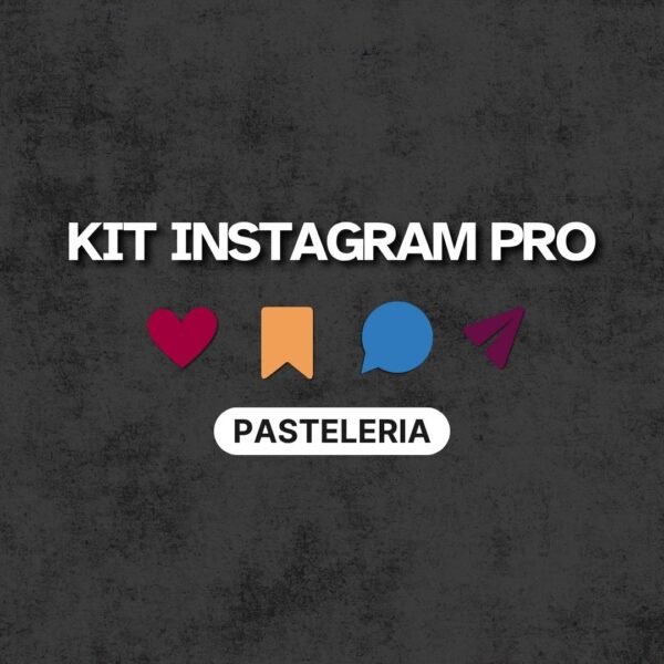 Imagen principal del Kit Canva para pastelerías. Muestra ejemplos de publicaciones de Instagram con tonos pastel y estilo gourmet.