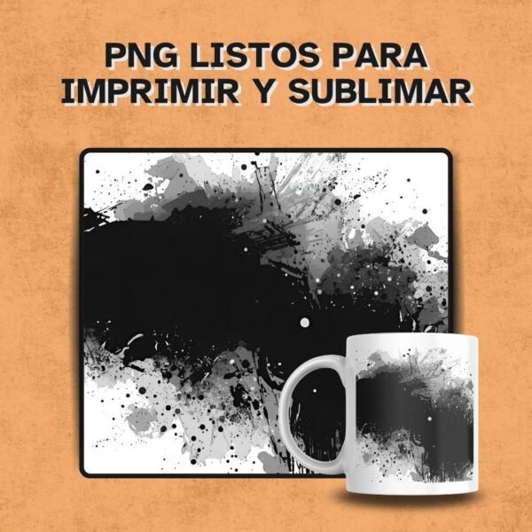 Taza zen con diseño minimalista del pack de sublimados.