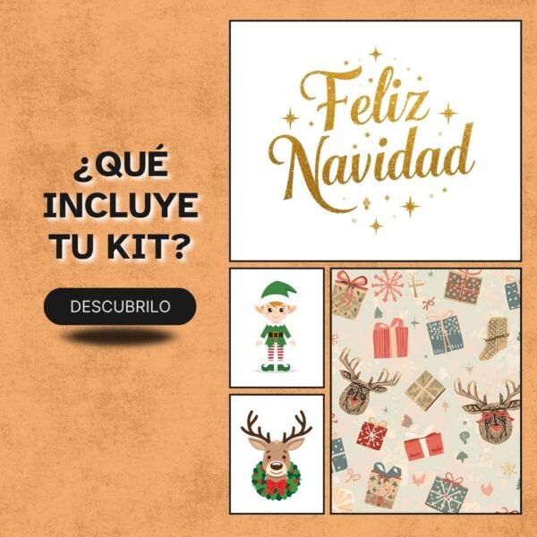 Diseños humorísticos navideños con lettering moderno y colores festivos para sublimar.