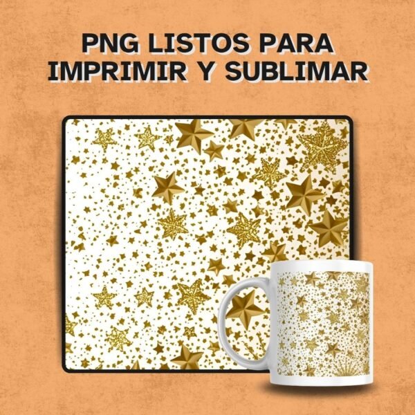 Fondos seamless con copos, bastones y hojas navideñas en tonos rojos y verdes, listos para sublimar.