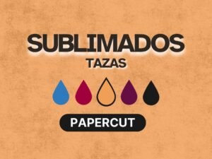 Imagen principal del Pack Sublimados Papercut con diseños full wrap estilo papel recortado para tazas.