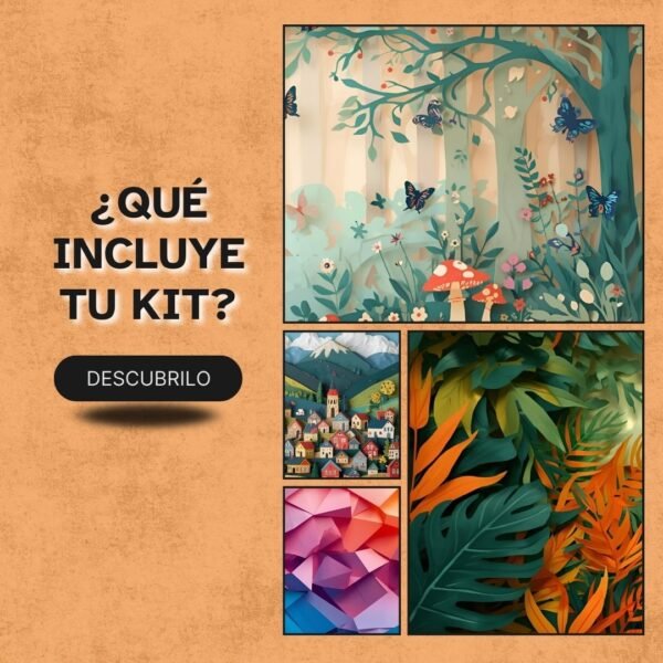 Taza con diseño papercut de siluetas recortadas, sombras y volumen.