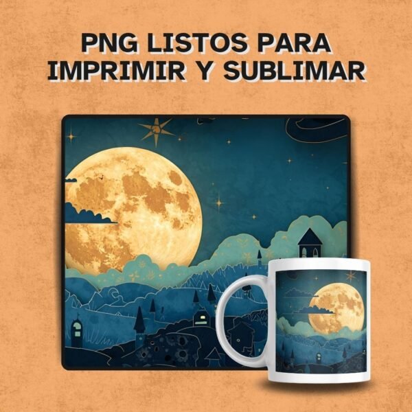 Taza sublimada con diseño papercut abstracto de múltiples capas.