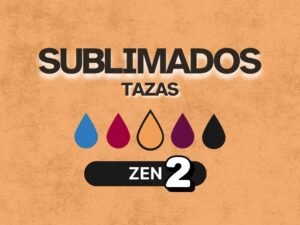 Mockup principal del Pack Sublimados Zen 2 con diseños de dragones orientales en estilo zen.