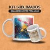 Taza sublimada con uno de los diseños incluidos en Fullwrap Selection v1
