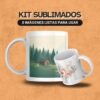 Arte cozy para sublimación en productos personalizados