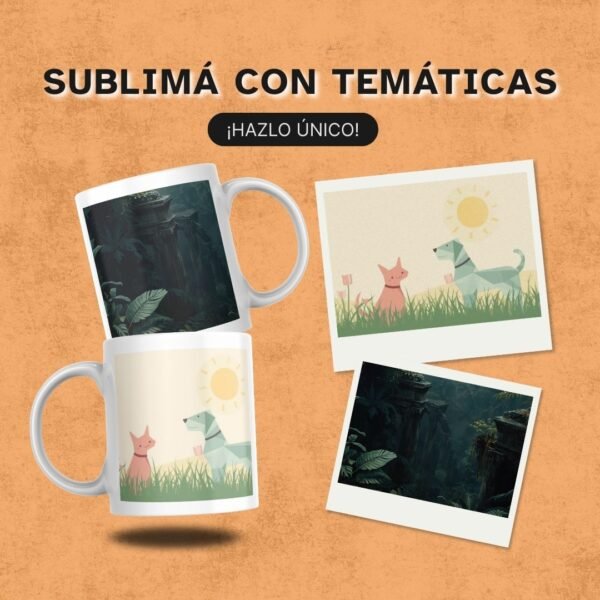 Previsualización de diseño fullwrap del pack Fullwrap Selection v1 en taza