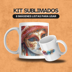 Mockup fullwrap 7 con patrón abstracto de colores equilibrados